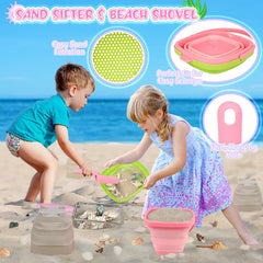 FHOZGECY plastic beach shovel, lightweight and kid-friendly.