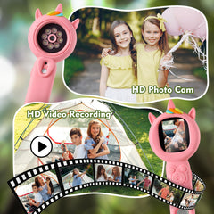 FHskFH Kids Microscope 2-inch IPS screen for easy photo and video capture.