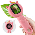 FHskFH Kids Microscope dual-camera pink enables quick mode switching for exploration.