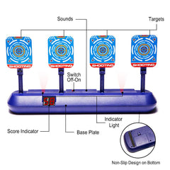 Fibevon Nerf auto-reset mechanism restarting targets within seconds for continuous play.