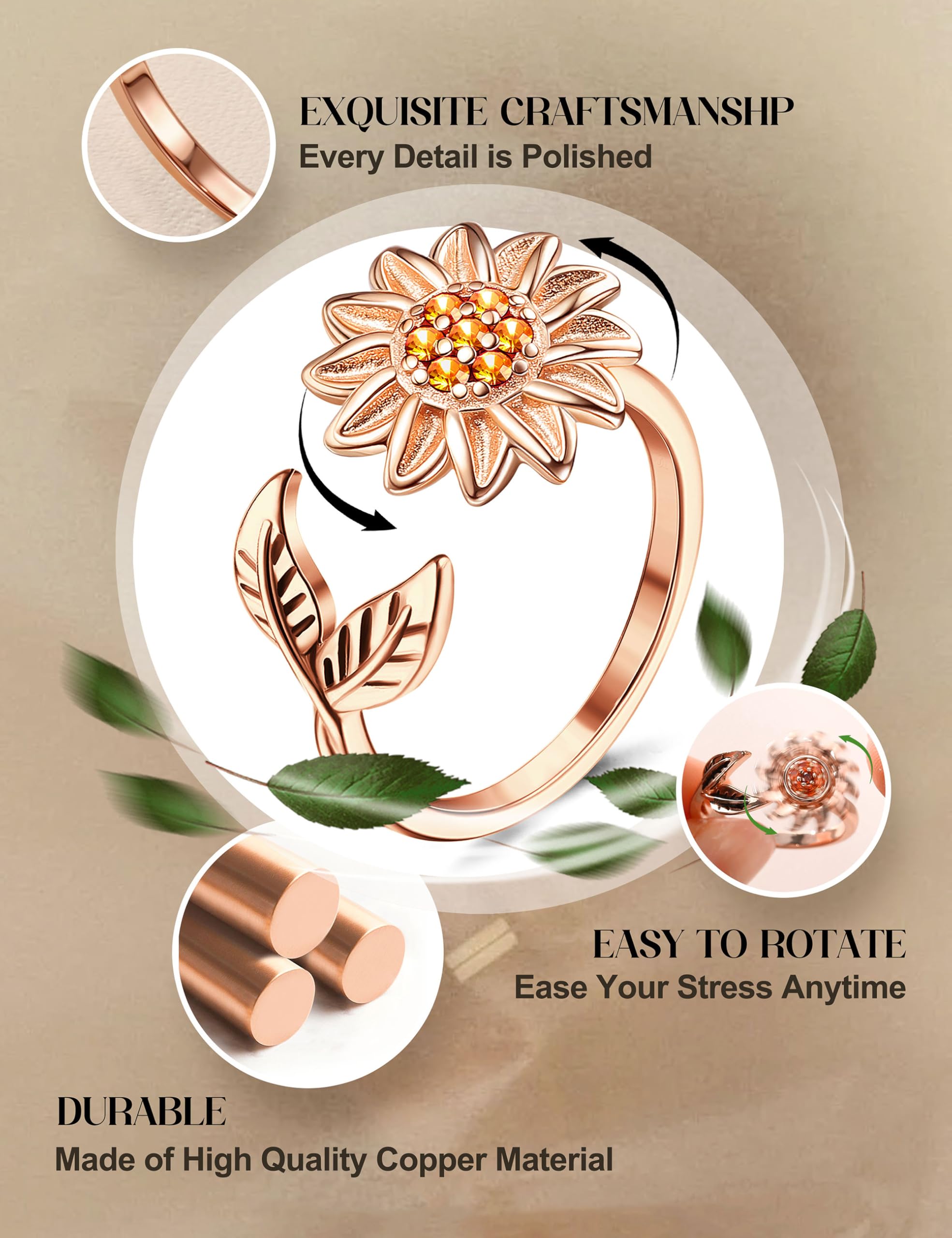 FIBO STEEL evil-eye ring combines protection vibe with quiet spin.
