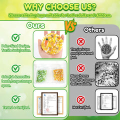 FICCURYS Picky Pad beads offer sensory play and stress relief during tasks.