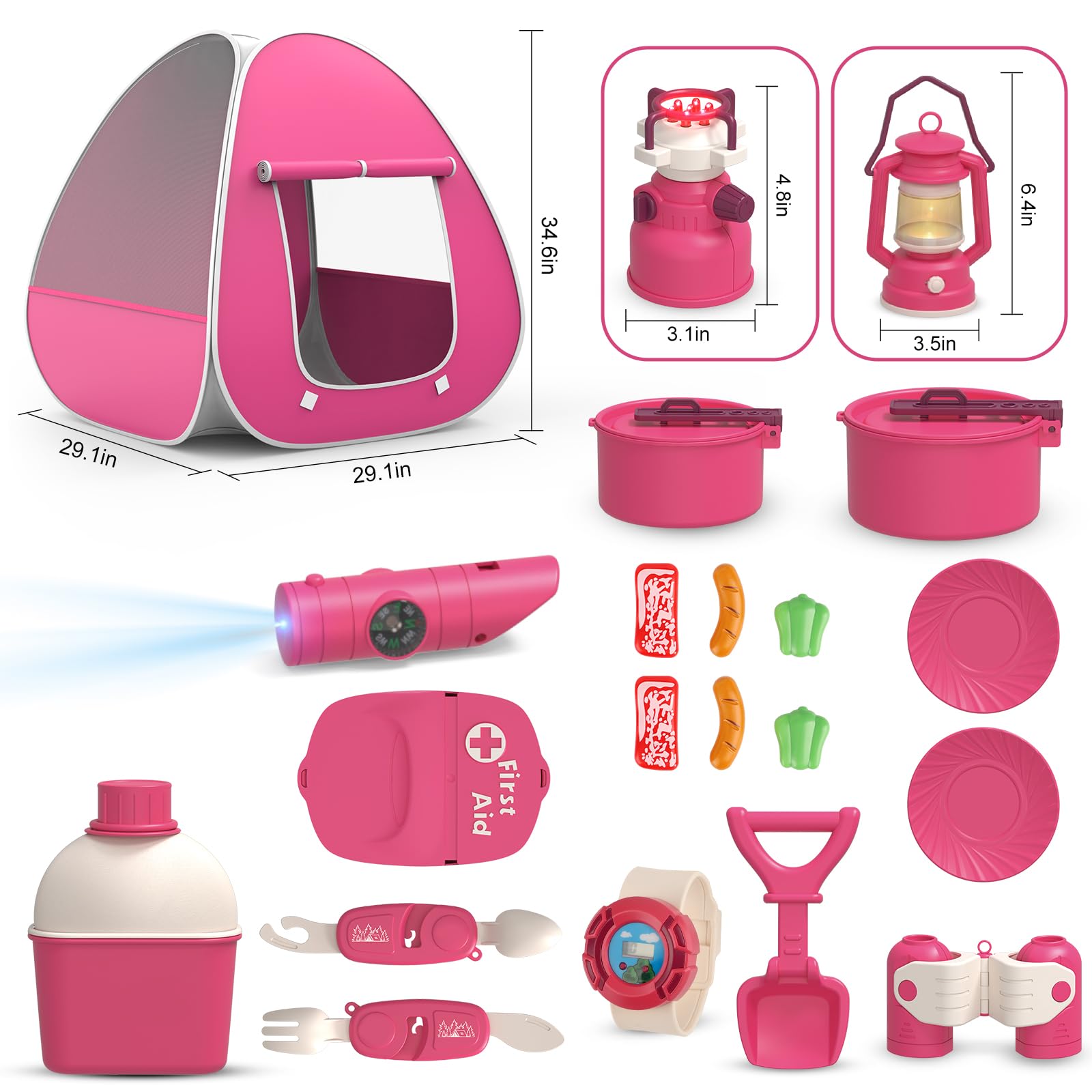 Fidecexv camping stove and pots invite imaginative pretend cooking