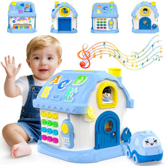 Fidecexv Montessori House with open door promotes interactive play and early motor skills.