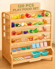 Fiderix play food vegetables set for sorting and imaginative kitchen play