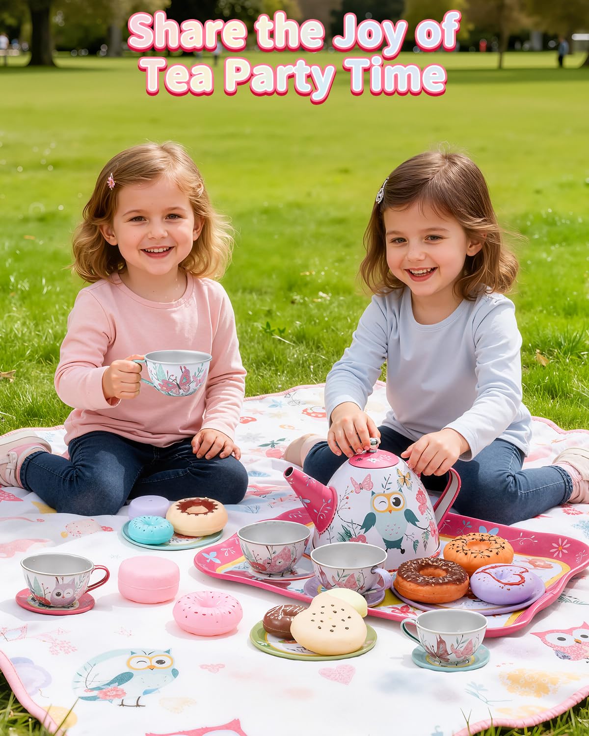 Fiderix Premium Tea Party Set wipe-clean surface for quick cleanup.