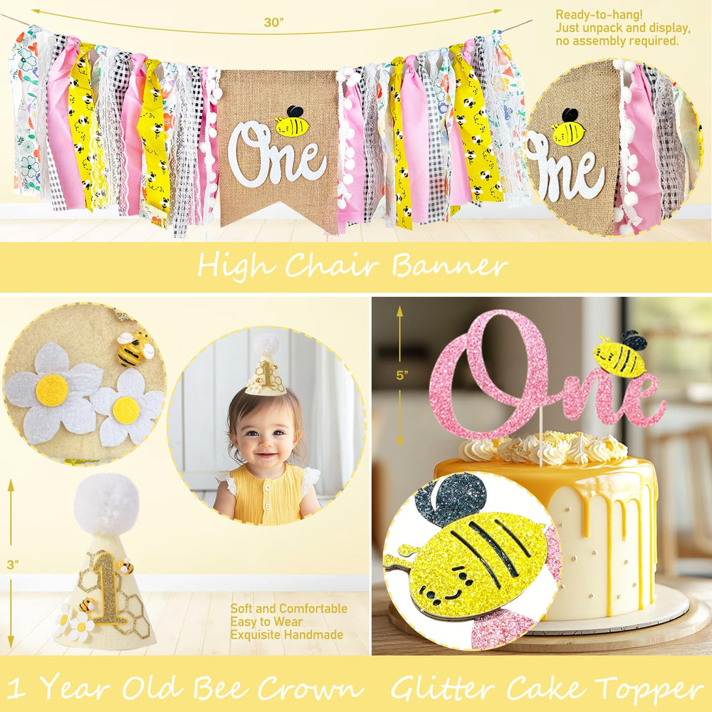 Fiesec Daisy Foil Balloons add cheerful accents to the dessert area.