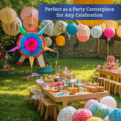 Fiesta Wraps pinata star 26in party decor ready for celebrations