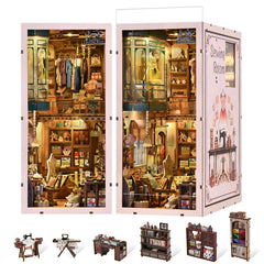 fifijoy Book Nook Kit sewing room wall hanging highlights a cozy craft display