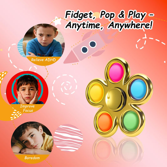 FIGROL colorful bubble design spinner ideal for sensory stimulation and focus