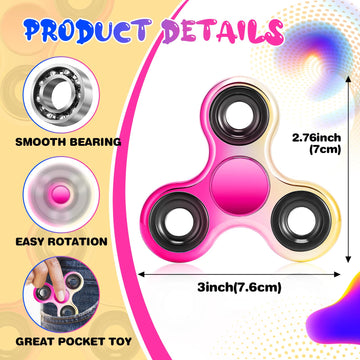 Figrol fidget spinner in hand demonstrates smooth one handed spin.