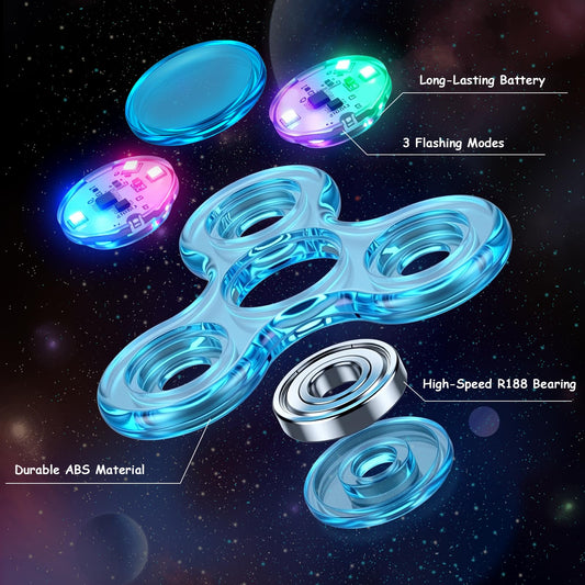 Figrol light-up spinner for kids and adults with engaging LED glow