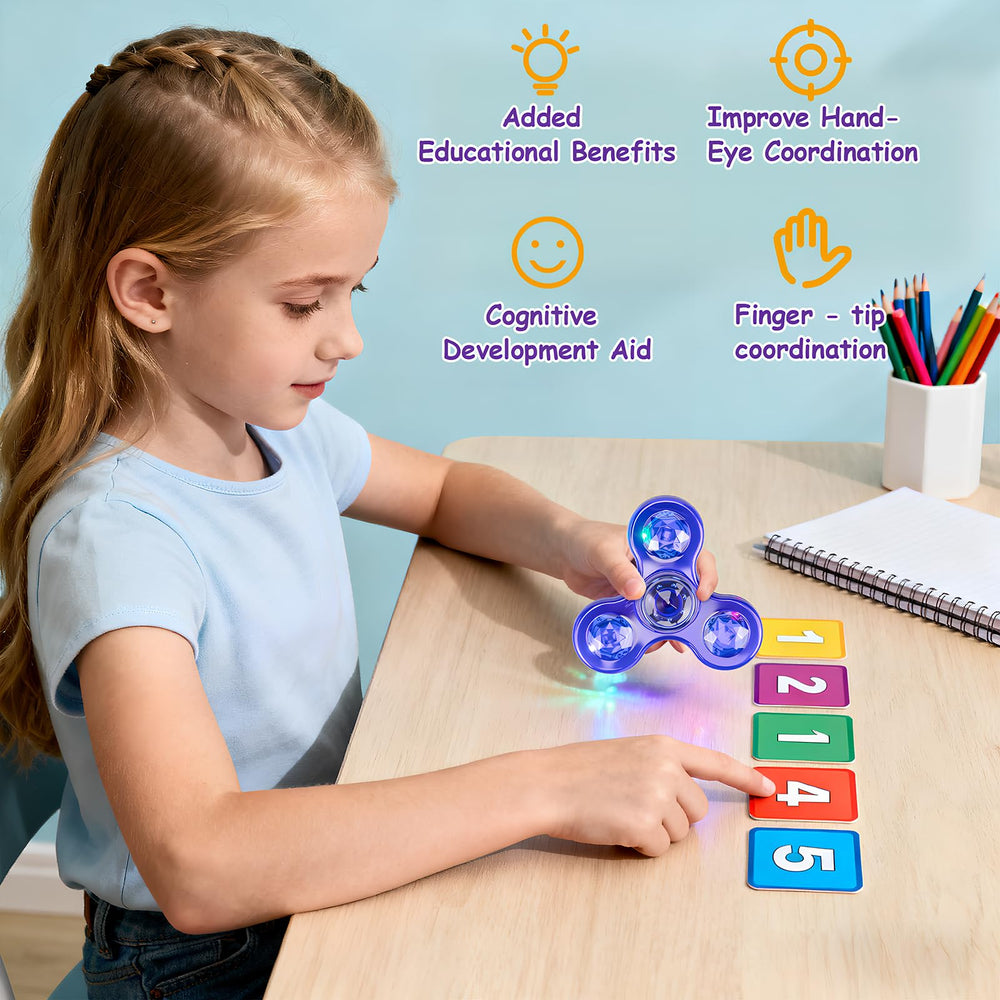 Figrol glow spinner purple enhances calm and creativity.