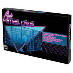 Figures Toy Company Classic Steel Cage Playset front view with blue panels for dramatic matches.