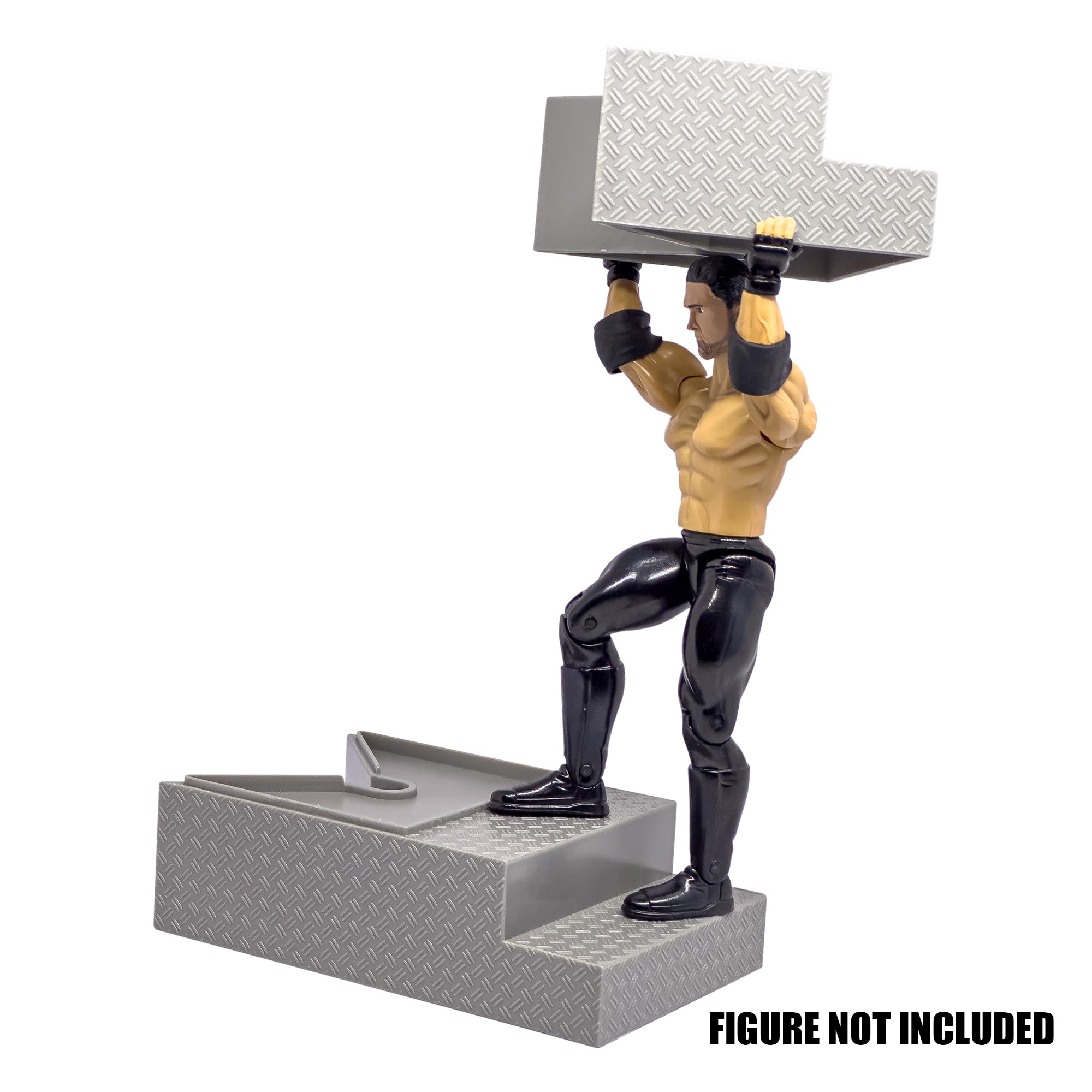 Figures Toy Company deluxe gray breakable ring stairs 6-inch scale ideal for 6-8 inch figures