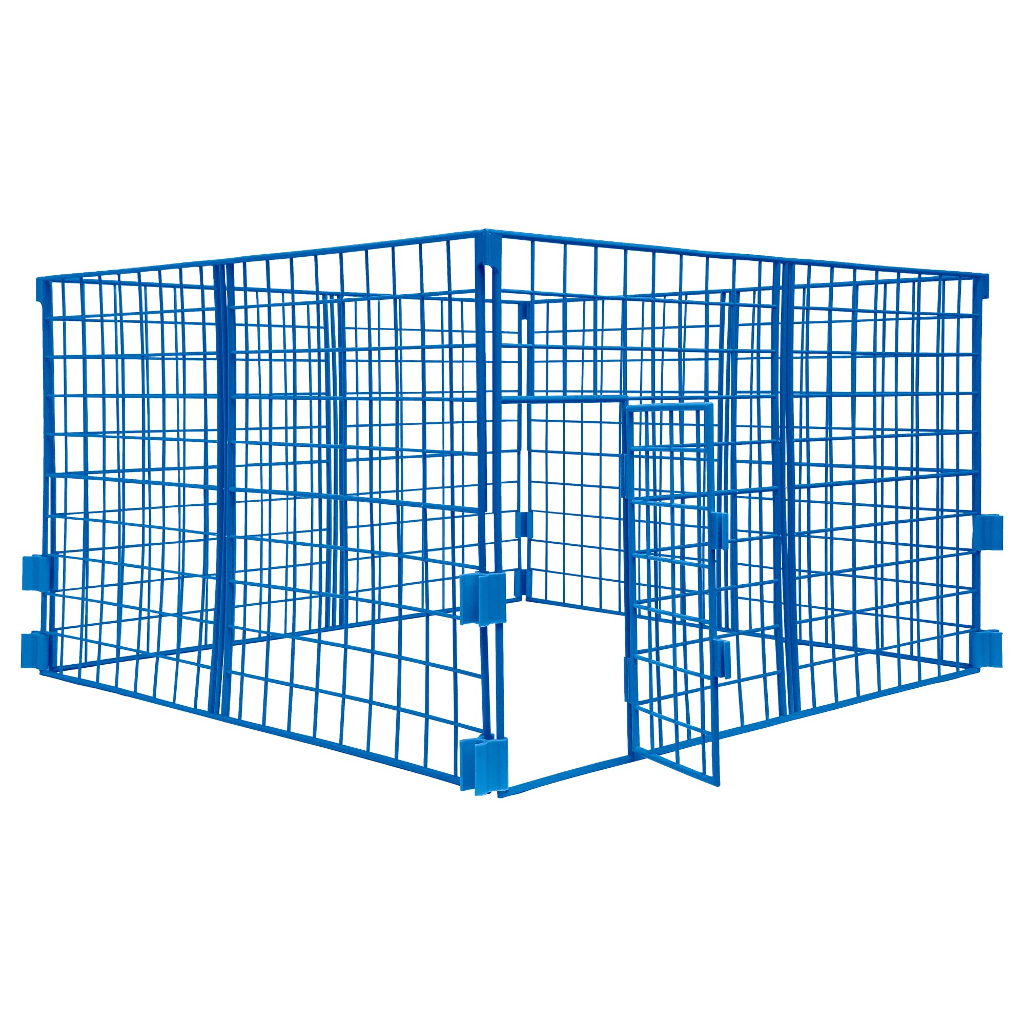 Figures Toy Company steel cage door open close-up highlighting swinging door for entrances.