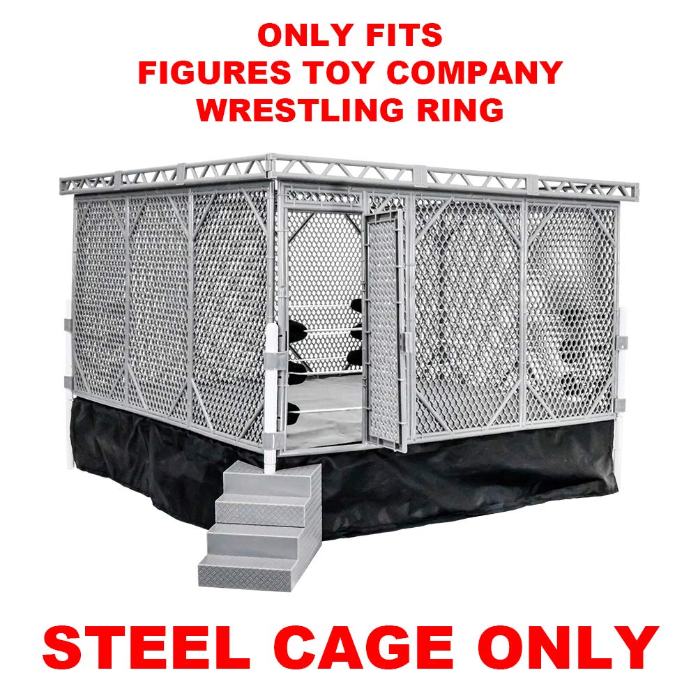 Figures Toy Company steel cage locking door in action during a scene.