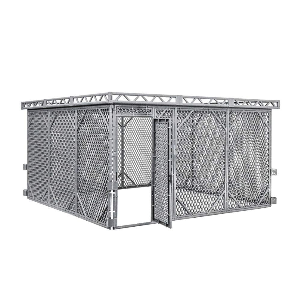 Figures Toy Company steel cage fullview panel demonstrates compact 20 3/8 by 12 inch size.