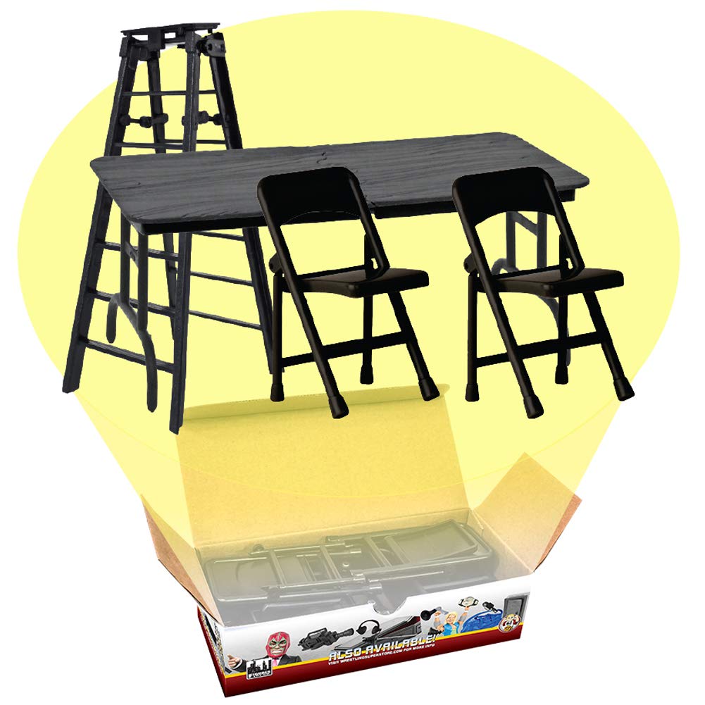 Figures Toy Company Ultimate ladder playset adds sturdy ladder action for dynamic matches.
