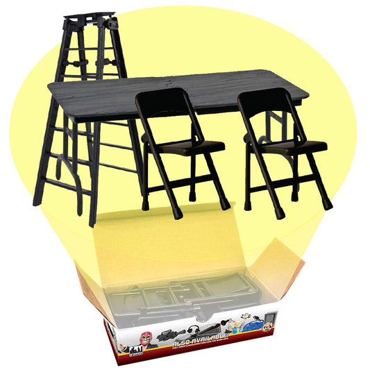 Figures Toy Company Ultimate ladder playset adds sturdy ladder action for dynamic matches.