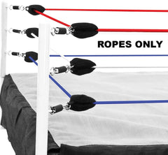 Figures Toy Company white ring rope provides clean contrast against colored mats and figures.