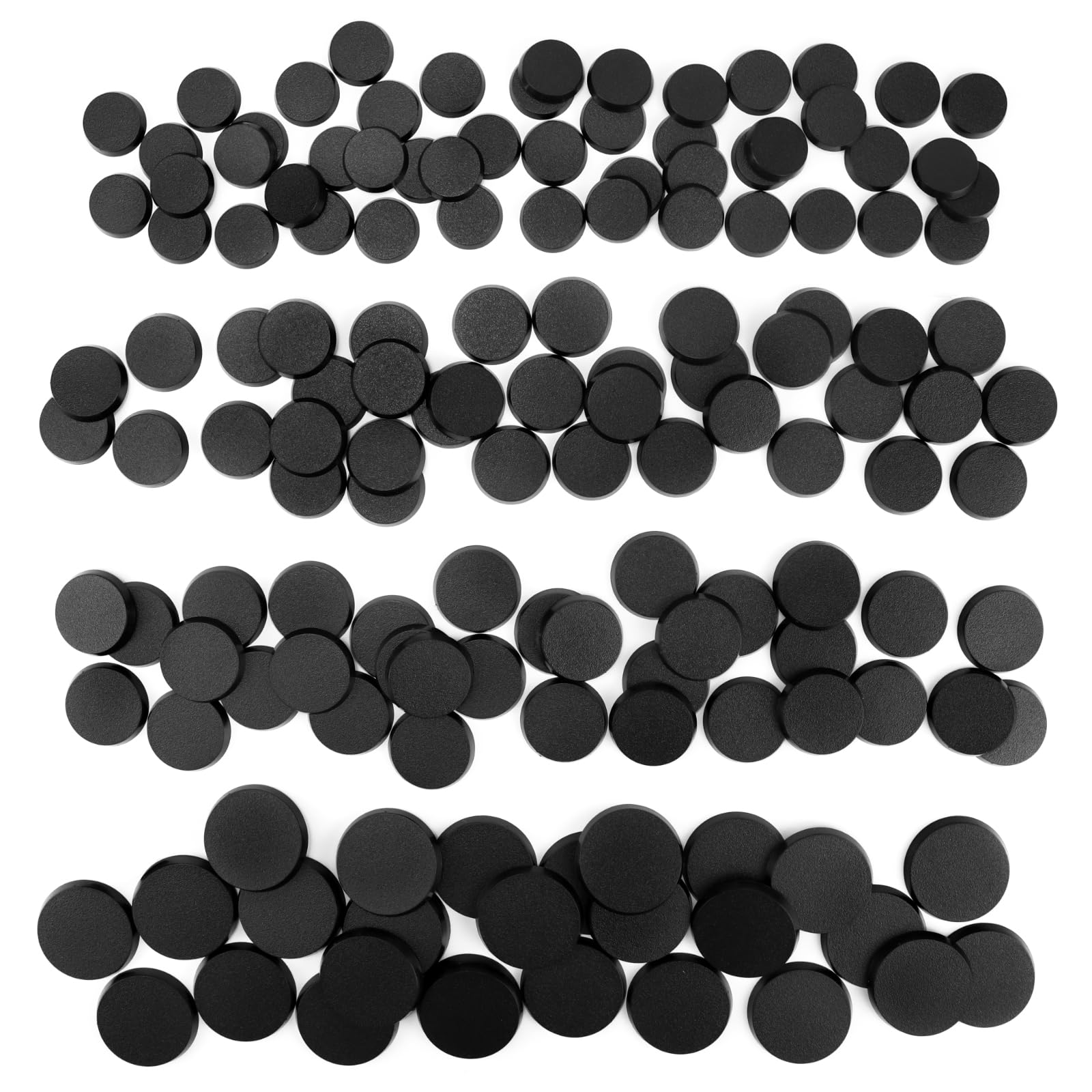 FIGURESLAB 25mm round black base with textured surface for stable miniature adhesion