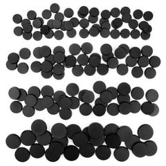 FIGURESLAB 25mm round black base with textured surface for stable miniature adhesion