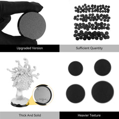 FIGURESLAB 40mm round black base provides stable support for larger minis