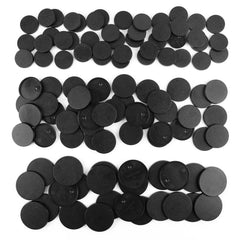 FigureSLAB miniature bases with mixed sizes provide stable basing for tabletop figures.