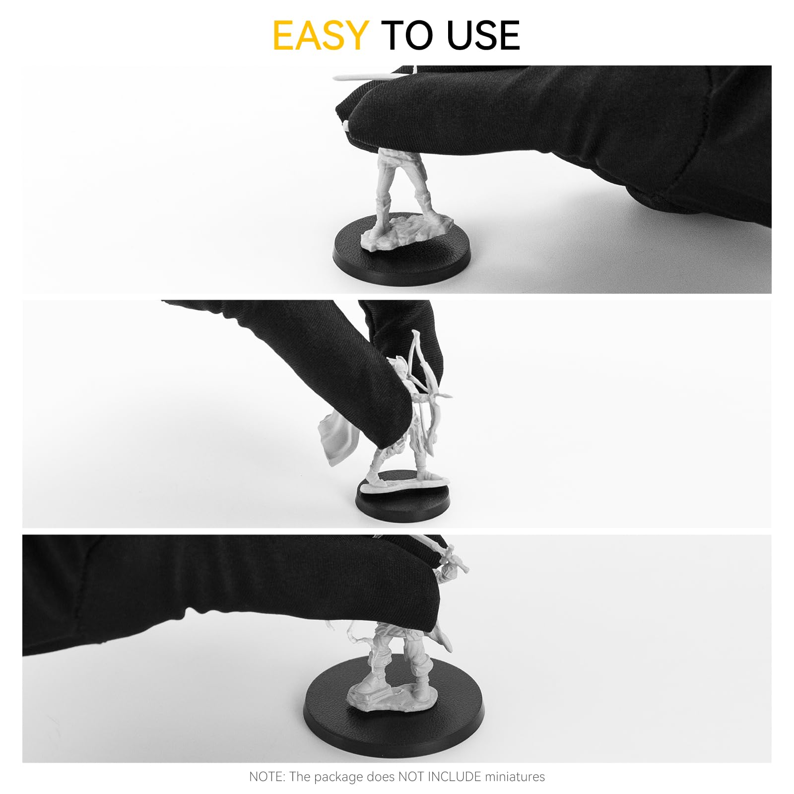 FigureSLAB 25–40mm bases suit standard tabletop wargames and diorama setups.
