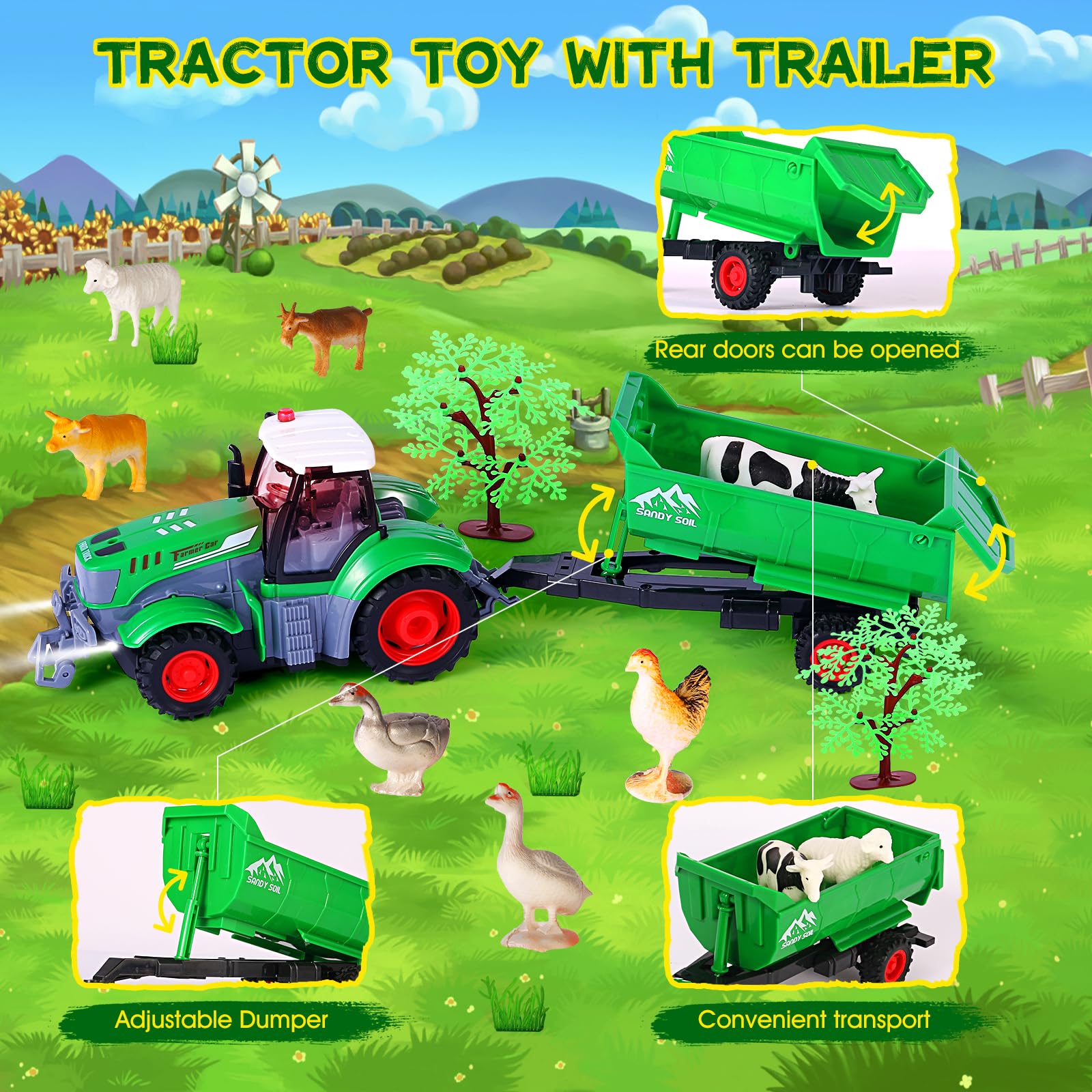 FIIOEOY assemble fences lets children build customizable mini farms.