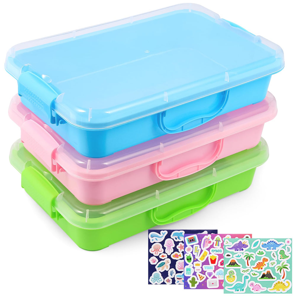 FIIOEOY sensory bin blue lid for tidy storage and creative play.