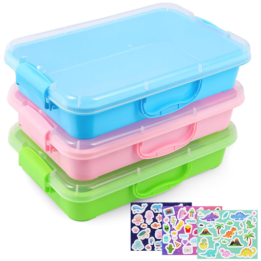 FIIOEOY sensory bin blue lid for tidy storage and creative play.