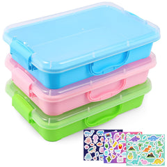 FIIOEOY sensory bin blue lid for tidy storage and creative play.