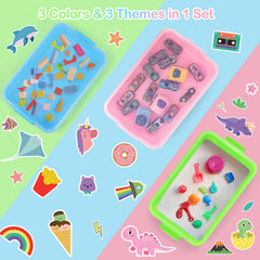 FIIOEOY sensory bin green lid encourages organized, portable sandbox fun.