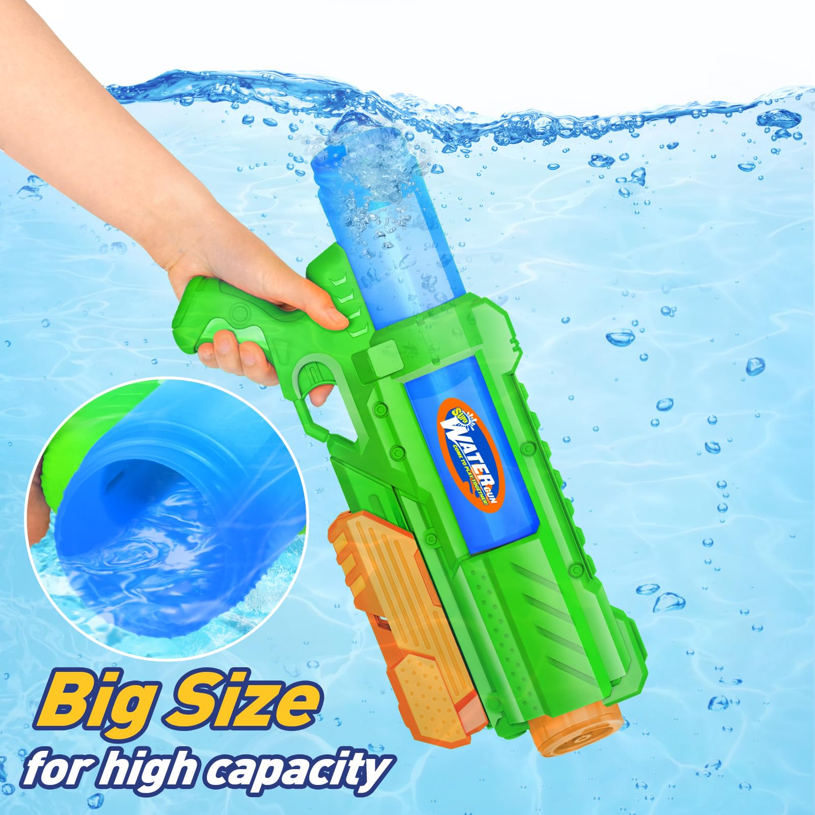 Fikamd 1200cc water blaster long-range soak for yard battles