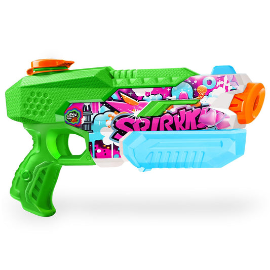 FIKAMD 4-pack water blasters side view highlighting vibrant colors for group play.