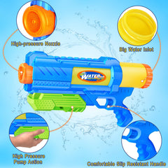 Fikamd long-range water blaster reaches 32-35 feet in distance.