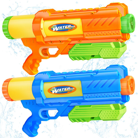 Fikamd two water guns front view for outdoor play and summer fun