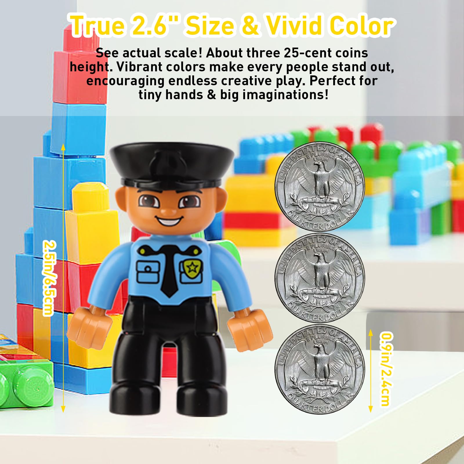 FILDANCO 19-figure set featuring family and community roles for role-play learning