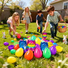 Filledeggs safe, non toxic materials for ages 3 and up.