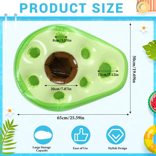 FillTouch Avocado built-in tray floats, keeping snacks within reach while swimming