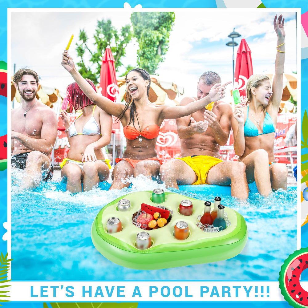 FillTouch Avocado floating cabana bar adds social flair to pool days