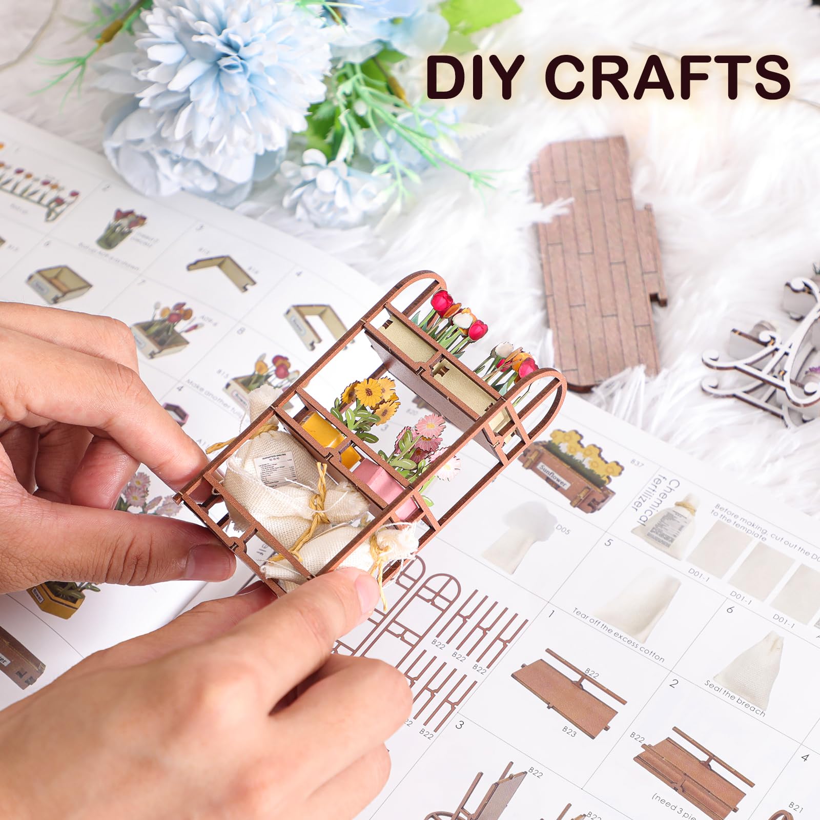 Fimeetoy Book Nook Kit includes tools for easy DIY setup