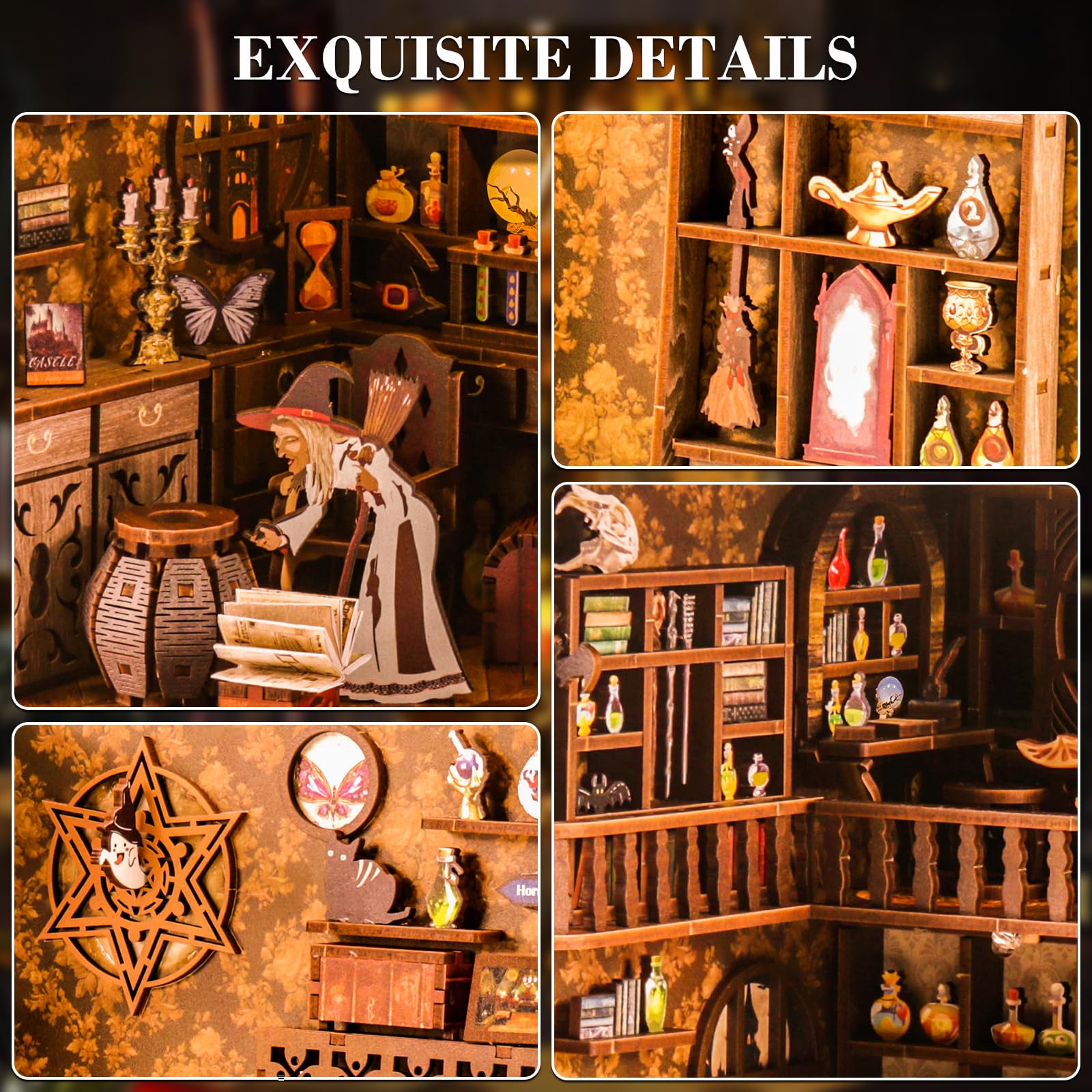 Fimeetoy miniature shelf decor elevates any bookshelf