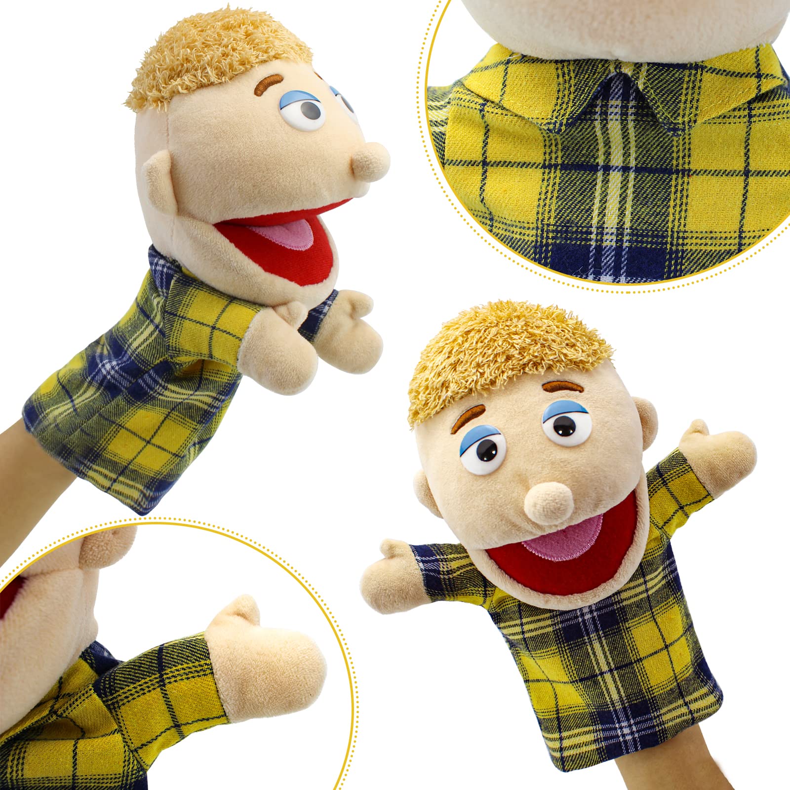Fimigid mother puppet: soft plush material for cozy storytelling moments
