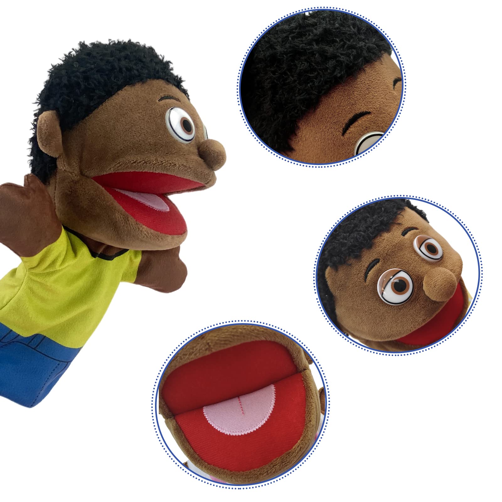 FIMIGID soft plush puppets feel gentle on hands.