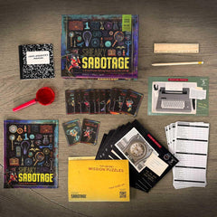 Finders Seekers Sneaky Sabotage puzzle clues challenge teams to think fast.
