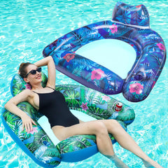 FindUWill 2-pack large pool floats for stable lounging in sun and water