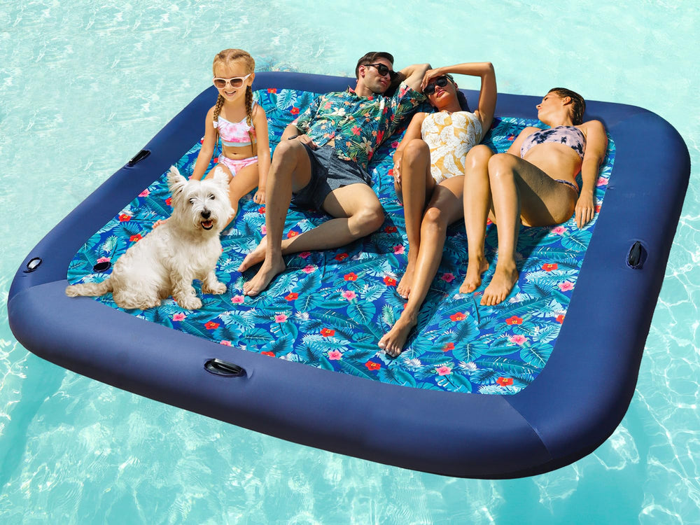 FindUWill extra-large pool float 98.5 inches, roomy lounge for four adults